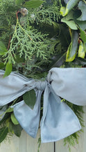 Load and play video in Gallery viewer, Large Duck Egg Bow Natural Wreath
